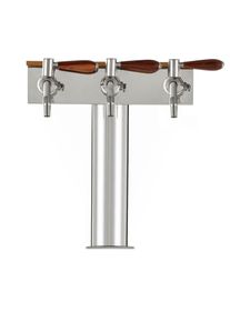 ich-zapfe Bierzapfs&auml;ule, Schanks&auml;ule Bier - Lindr T Grand, 3 leitig, Zapfhahn NOSTALGIE