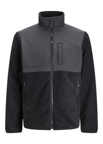 Jack & Jones JACK & JONES Heren Fleece jas 'JJEMarvin' antraciet / zwart S