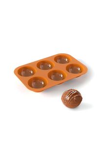 maskworld Stampo in silicone per bombe al cioccolato di grandi dimensioni, bombe da bagno e per la cottura in forno 6 volte