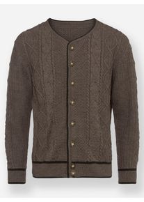 Marco Donati Heren Vest in donkertaupe gemêleerd ,maat 48, Witt, 70% Polyacryl, 30% Wol