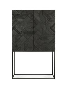 Graphic Armoire 2 portes teck noir Ethnicraft