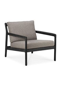 Jack Outdoor Fauteuil lounge teck noir laqué Ethnicraft Moka