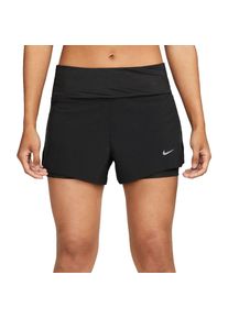 Nike Damen Swift Dri-FIT Mid-Rise 3 2-in-1 Running Shorts schwarz