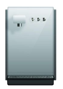 ich-zapfe Waterdispenser, bruiswater machine, sodamaker, carbonator - TWIST 120, op tafel