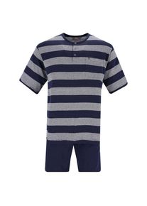 Hajo Pyjama court Homme bleu, gris taille S