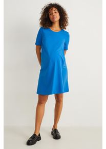 C&A Mama C&A Umstands-T-Shirt-Kleid, Blau, Taille: XS