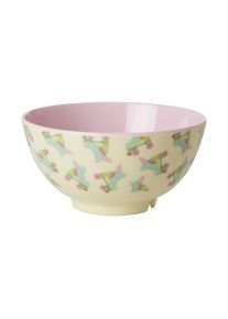 Rice - Melamine Bowl with Roller Skate Print - Two Tone - Medium