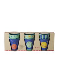 Rice - 6 Pcs Small Melamine Kids Cups Galaxy Prints