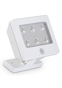 Briloner LED-Außenstrahler Kollig mit Sensor, IP54, weiß
