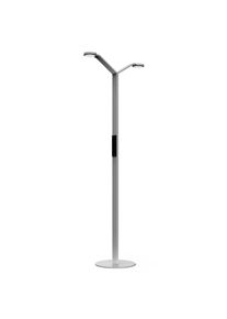 LUCTRA Floor Twin Radial LED-Stehleuchte aluminium