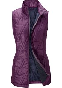 Dames Bodywarmer met contrastkleurige voering violet Maat 48