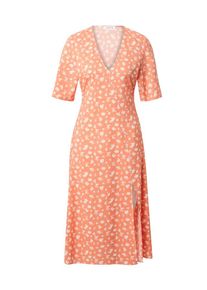 EDITED Dames Jurk 'Anna' oranje gemêleerd / wit 34