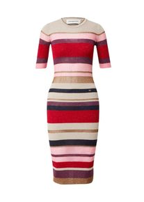 Sonia Rykiel Dames Gebreide jurk navy / lila / rosa / rood L