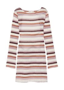 Pull&Bear Pull&Bear Dames Gebreide jurk lichtbruin / sering / wijnrood / wit S