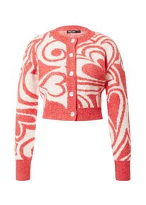 Nasty Gal Dames Gebreid vest watermeloen rood / wit S