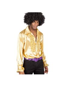 Boland Schlager star ruffle shirt gold