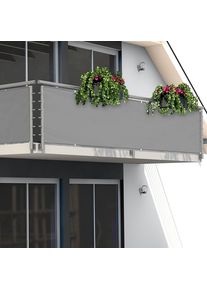 Detex® Brise vue 500 x 90 cm pour balcon motif béthon