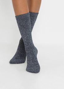 bonprix Női Thermo frottír zokni (4 pár) bio-pamuttal fekete 39-42