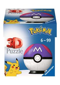 Ravensburger - Puzzle 3D Ball 54 pièces - Master Ball / Pokémon