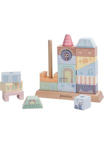 Jouéco The Wildies Family Stacking Houses activity speelgoed van hout 12 m+ 20 st