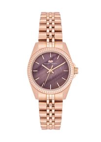 Rhodenwald & Söhne Rhodenwald & Söhne Dames Analoog horloge bruin / rose-goud One Size