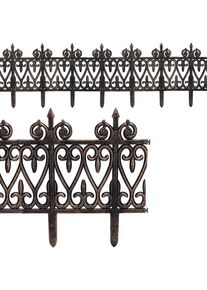 Gardebruk® Bordure de parterre, set de 6 pièces, aspect laiton 11,40m