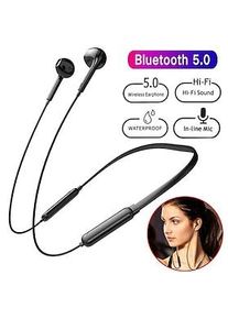 Y10 Nackenbügel-Kopfhörer Ohrbügel Bluetooth 5.0 Rauschunterdrückung Sport Stereo für Apple Samsung Huawei Xiaomi MI Fitness Laufen Für den täglichen Einsatz H