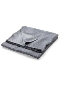 Framsohn Katoenen deken blauw-grijs-wit