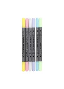Creativ Company Double-sided Textile Markers - Pastel 6pcs.