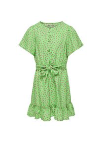 Kids Only Summer Green Lino AOP Belt Dress - 152
