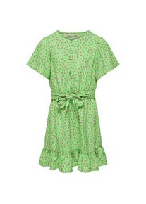 Kids Only Summer Green Lino AOP Belt Dress - 152