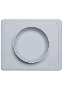 ezpz Happy Mini Bowl Placemat + Bowl in One Grey Blue