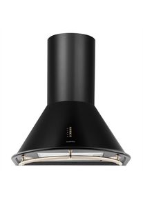 Klarstein Noir, digestor, 60 cm, komínový, 490 m³/h, retro dizajn, nehrdzavejúca oceľ, čierny