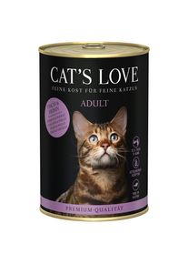 Cat's Love 6 x 400 g pour chat.- poisson, poulet