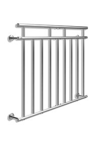 Monzana® Balustrade de balcon français 90x128cm en acier