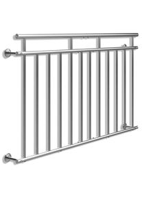 Monzana® Balustrade de balcon français acier 90x156cm
