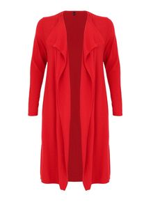 Yoek Dames Gebreid vest rood S-M