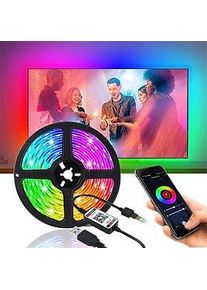 3m 9.8ft led usb streifen licht tv hintergrundbeleuchtung rgb farbwechsel smart app bluetooth steuerung musik sync smd 5050 home party urlaub dekor