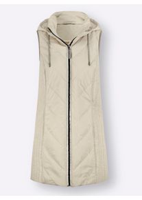 Damen Longweste mit warmer Wattierung in sand ,Größe 36, WITT, 100% Polyester. Wattierung: 100% Polyester