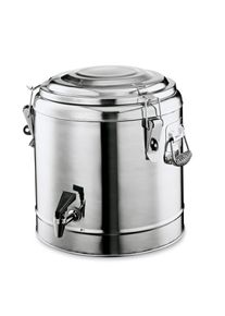 ich-zapfe Thermische container, thermoscontainer, geïsoleerde drankdispenser - met kraan, voor transport, chroom-nikkel staal, 31L