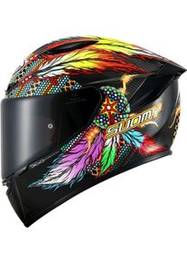 Suomy TX-Pro Chieftain Multi Carbon, full face helmet , color: Black/Red/Purple/Yellow , size: L