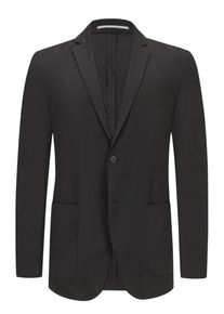 s.Oliver Plus size : s. Oliver, Blazer in seersucker fabric, unlined in a Black