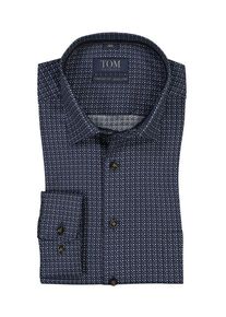 Tom Rusborg OF COPENHAGEN Plus size : Tom Rusborg, Shirt with all-over print, Modern Fit, extra long in a Brown