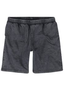 Urban Classics Korte broek - Heavy Sand Washed Sweat Shorts - S tot XL - voor Mannen - zwart