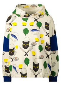 mini rodini Kinder Cr��me wit hoodie