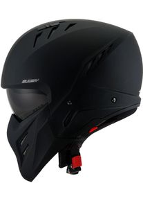 Suomy Armor Plain, modulaire helm , kleur: Mat-Zwart , maat: M