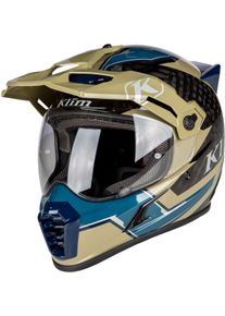 Klim Krios Pro Ventura, casco enduro , colore: Nero/Oliva/Blu , dimensione: XL
