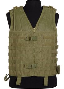 Mil-Tec Molle Carrier, chaleco , color: Oliva , tamaño: Talla única