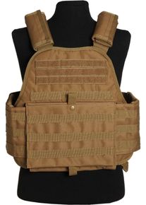 Mil-Tec Plate Carrier, gilet , colore: Beige (Coyote) , dimensione: Taglia unica