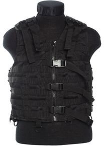 Mil-Tec Molle, vest , kleur: Zwart , maat: Een maat